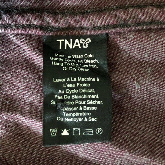 Aritzia TNA Light Maroon Button Down Shirt - Picture 6 of 11